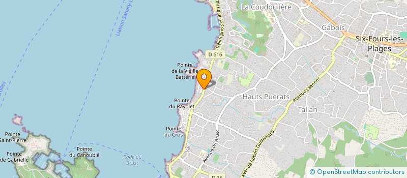 localisation de l'entreprise SCI LE NARCISSE à SIX-FOURS-LES-PLAGES