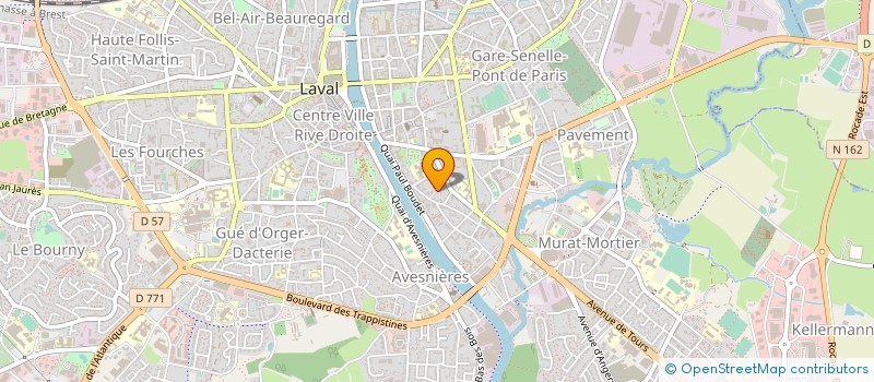 localisation de l'entreprise SCI LE NARFOS à LAVAL