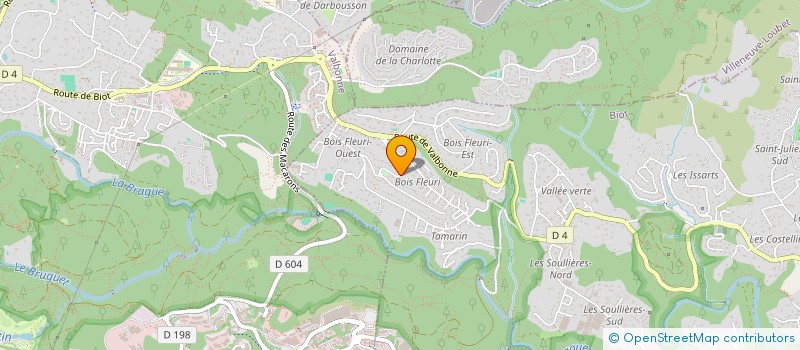 localisation de l'entreprise SCI LE NARVAL  BIOT