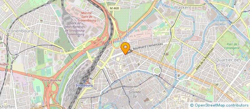 localisation de l'entreprise SCI LE NATIONAL à STRASBOURG