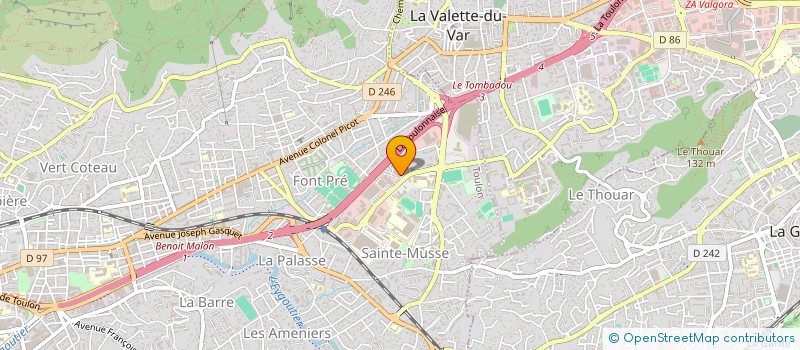 localisation de l'entreprise SCI LE NAUCASTEL  TOULON