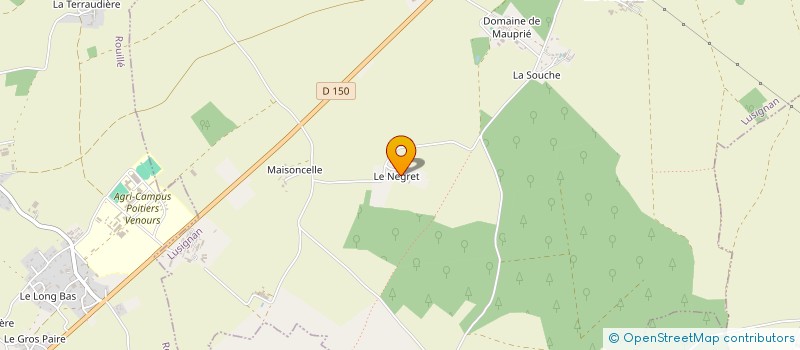 localisation de l'entreprise SCI LE NEGRET  LUSIGNAN