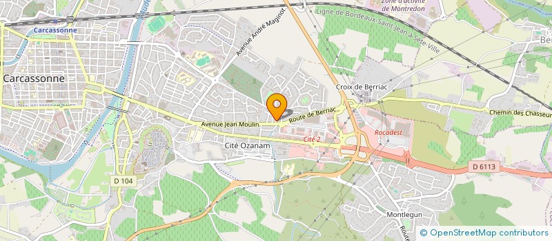 localisation de l'entreprise SCI LE NERVAL à CARCASSONNE