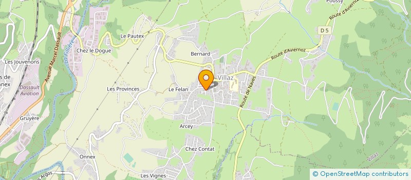 localisation de l'entreprise SCI LE NESSY  VILLAZ