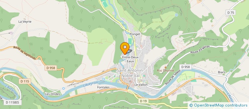 localisation de l'entreprise SCI LE NEUFS PIERRES  SAINT ANTONIN NOBLE VAL