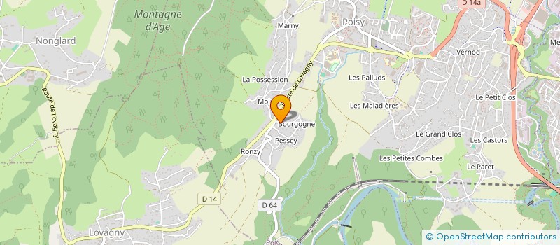 localisation de l'entreprise SCI LE NEYRON  POISY