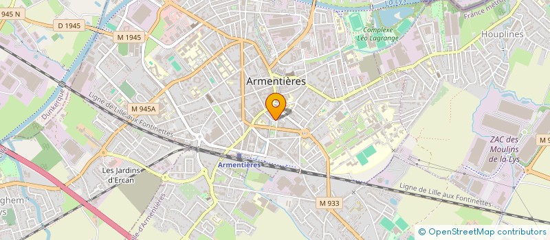 localisation de l'entreprise SCI LE NID  ARMENTIERES