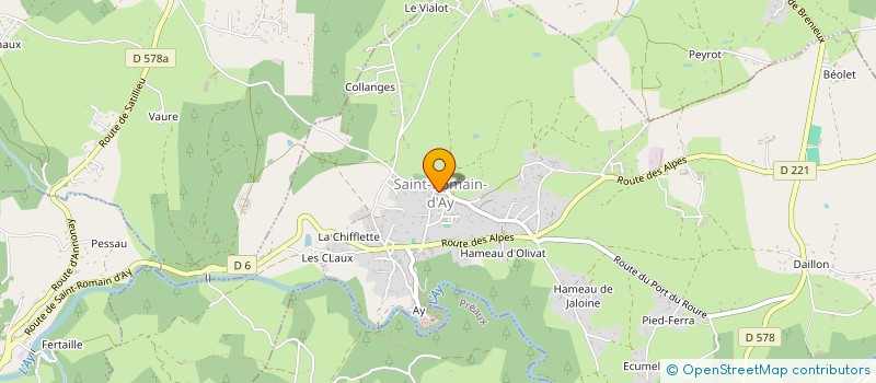 localisation de l'entreprise SCI LE NID  SAINT-ROMAIN-D'AY