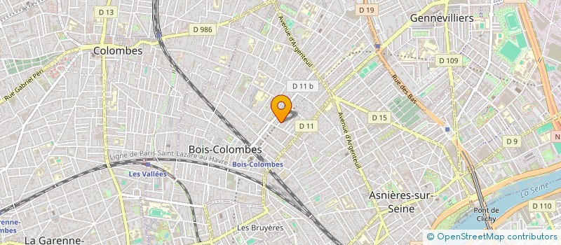 localisation de l'entreprise SCI LE NID  BOIS-COLOMBES