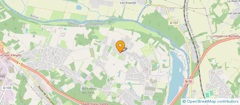 localisation de l'entreprise SCI LE NID DE LA COLOMBE  SAINT-YRIEIX-SUR-CHARENTE