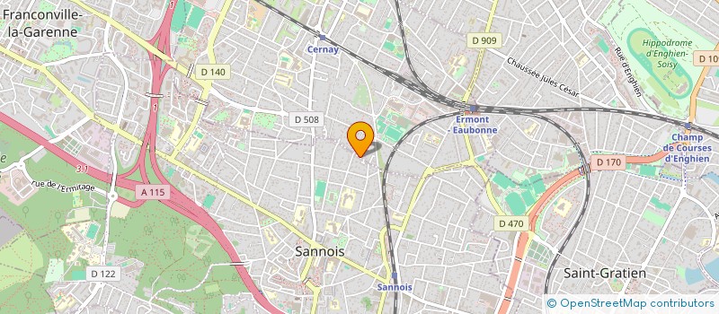 localisation de l'entreprise SCI LE NID DU PARC  ERMONT