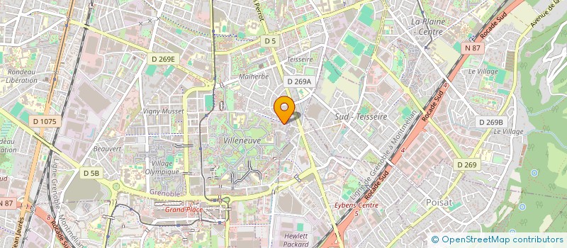 localisation de l'entreprise SCI LE NIMBUS à GRENOBLE