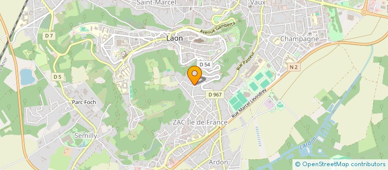 localisation de l'entreprise SCI LE NIVEAU à LAON