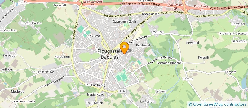 localisation de l'entreprise SCI LE NOBLE  PLOUGASTEL-DAOULAS
