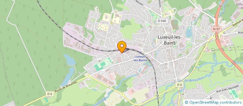 localisation de l'entreprise SCI LE NODIER à LUXEUIL-LES-BAINS