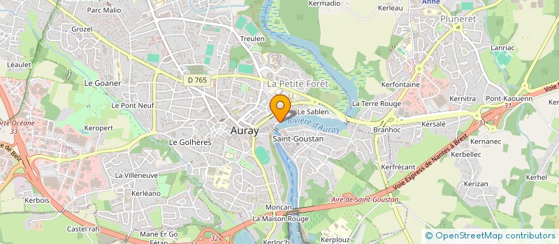 localisation de l'entreprise SCI LE NOTRE à AURAY