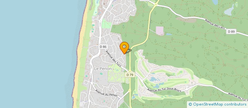 localisation de l'entreprise SCI LE NOUAOU  SEIGNOSSE