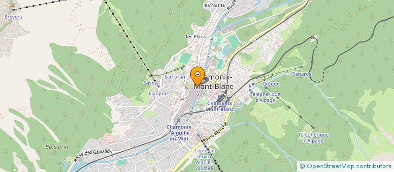 localisation de l'entreprise SCI LE NOUGAT à CHAMONIX-MONT-BLANC