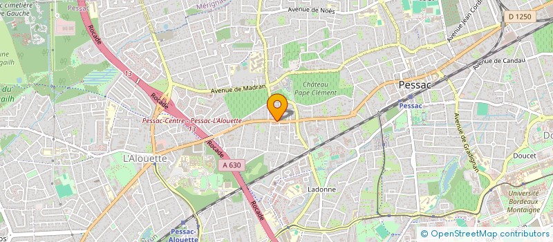 localisation de l'entreprise SCI LE NOUVEAU MONTEIL  PESSAC