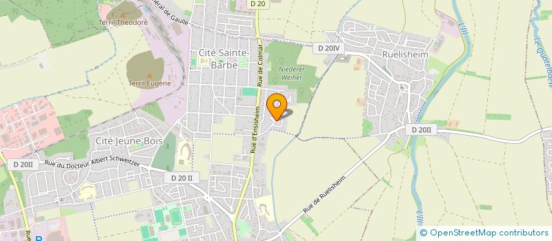 localisation de l'entreprise SCI LE NOYER  WITTENHEIM