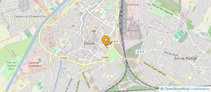 localisation de l'entreprise SCI LE OUBLON DE MARCELINE à DOUAI