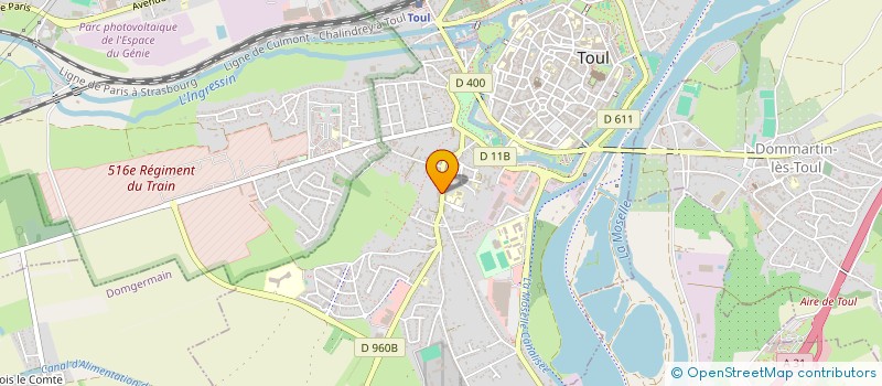 localisation de l'entreprise SCI LE P'TIT FOURNIL A RV  TOUL