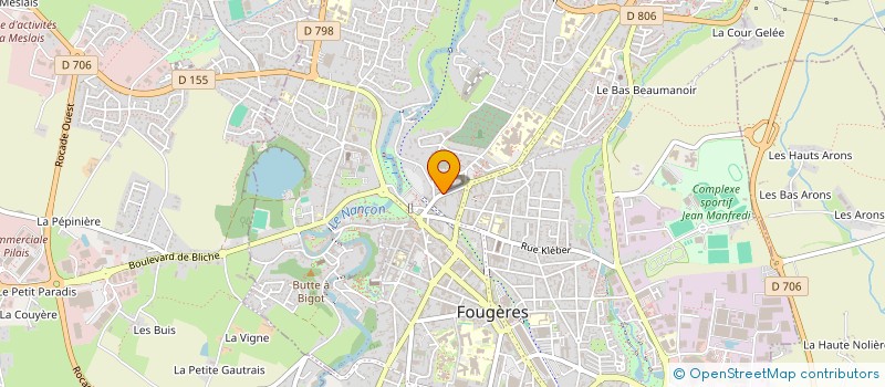 localisation de l'entreprise SCI LE PACIFIC  FOUGERES