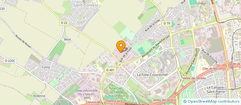 localisation de l'entreprise SCI LE PACIOLI à SAINT-CONTEST