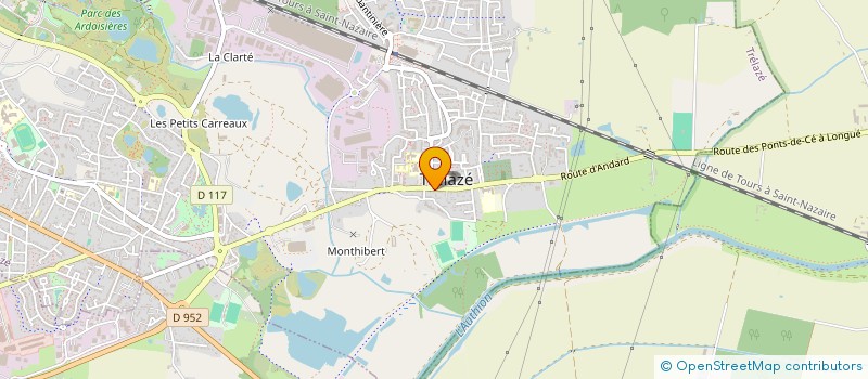 localisation de l'entreprise SCI LE PAGE à TRELAZE