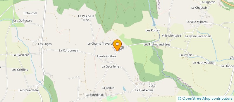 localisation de l'entreprise SCI LE PAILLE-EN-QUEUE  BAZOUGES-LA-PEROUSE