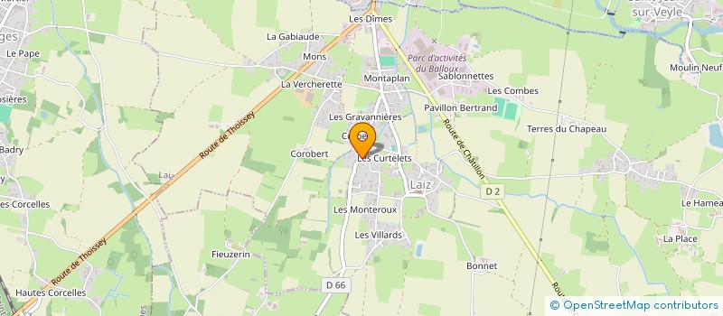 localisation de l'entreprise SCI LE PAIN BLANC  LAIZ