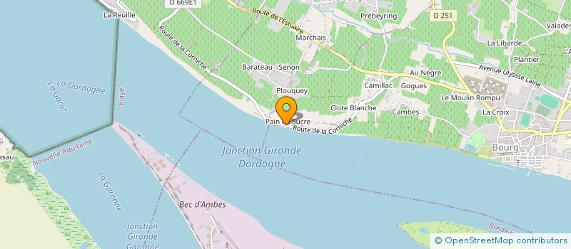 localisation de l'entreprise SCI LE PAIN DE SUCRE à BOURG
