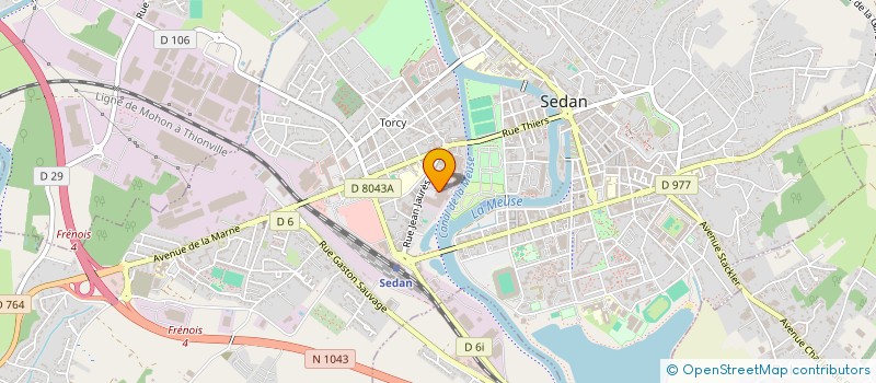 localisation de l'entreprise SCI LE PALACE  SEDAN