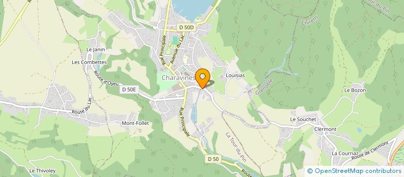 localisation de l'entreprise SCI LE PALAIS  CHARAVINES