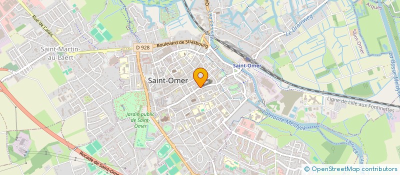 localisation de l'entreprise SCI LE PALAIS  SAINT-OMER