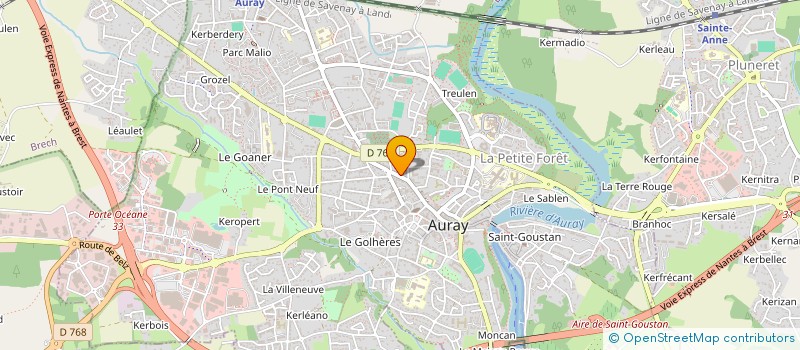 localisation de l'entreprise SCI LE PALAIS DE JADE à AURAY