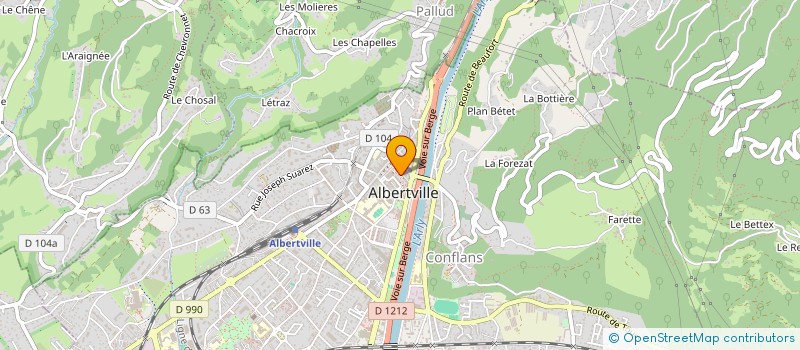 localisation de l'entreprise SCI LE PALAIS DE LA MER  ALBERTVILLE