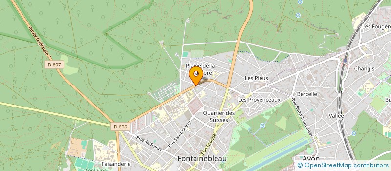 localisation de l'entreprise SCI LE PALAIS DES DAMES  FONTAINEBLEAU