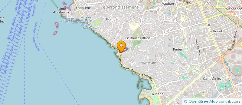 localisation de l'entreprise SCI LE PALAIS DU SOLEIL à MARSEILLE