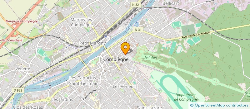 localisation de l'entreprise SCI LE PALAIS I  COMPIEGNE