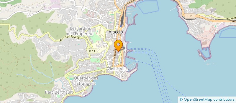 localisation de l'entreprise SCI LE PALAIS ROYAL à AJACCIO