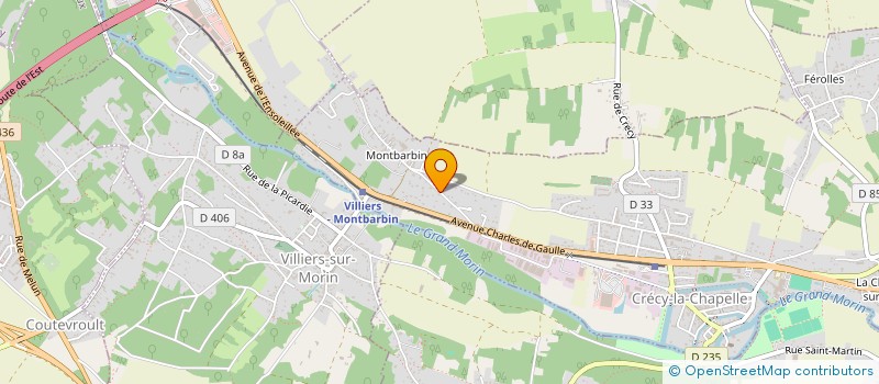 localisation de l'entreprise SCI LE PALISSANDRE  CRECY-LA-CHAPELLE