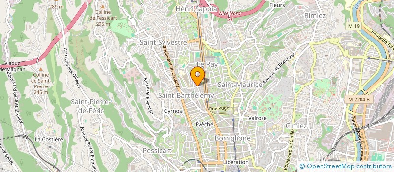 localisation de l'entreprise SCI LE PALISSY à NICE