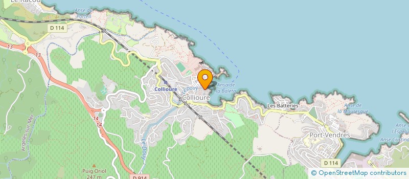 localisation de l'entreprise SCI LE PALMIER  COLLIOURE