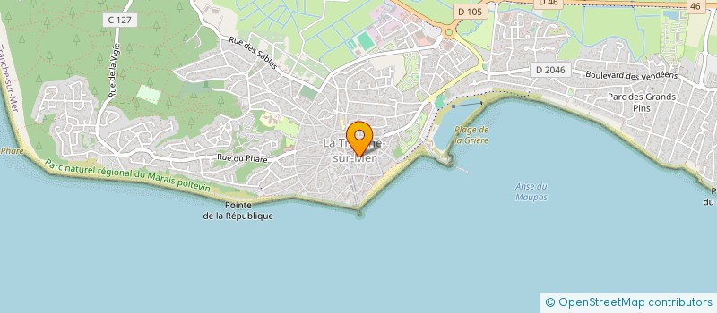 localisation de l'entreprise SCI LE PALMIER à LA TRANCHE-SUR-MER