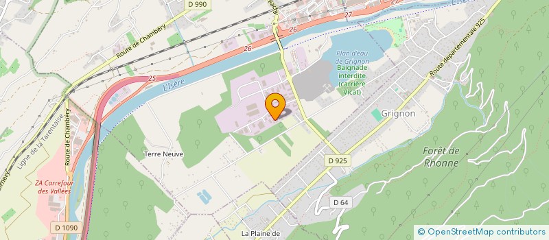 localisation de l'entreprise SCI LE PALMIER  GILLY-SUR-ISERE