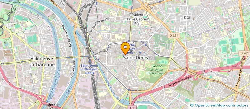 localisation de l'entreprise SCI LE PALMIER  SAINT-DENIS