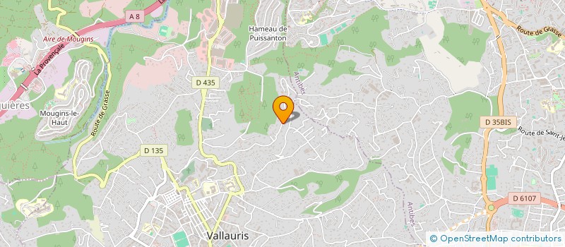localisation de l'entreprise SCI LE PALMIER  VALLAURIS