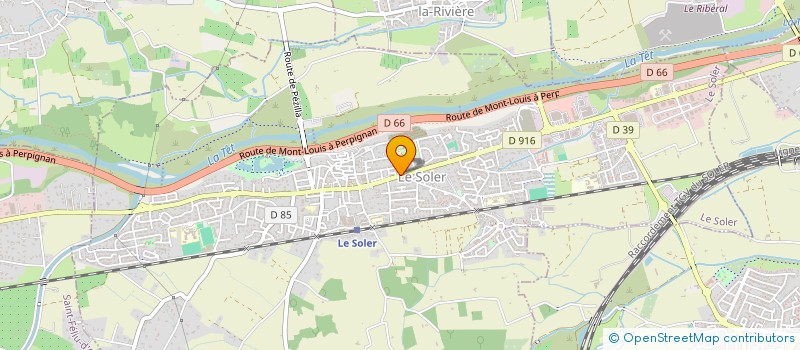 localisation de l'entreprise SCI LE PALMIER  LE SOLER