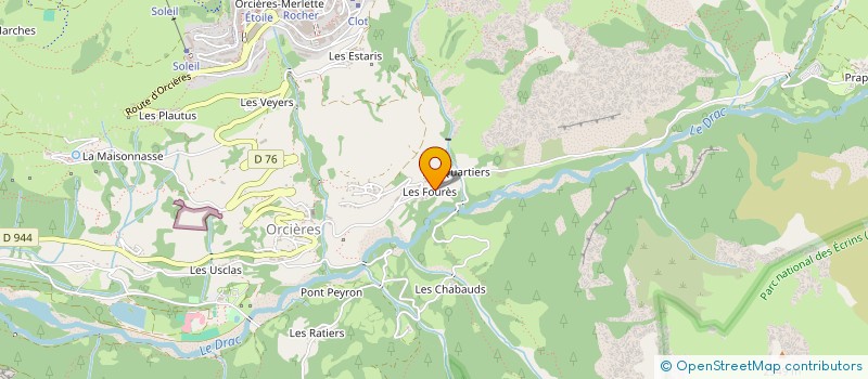 localisation de l'entreprise SCI LE PANIER DES ECRINS à ORCIERES